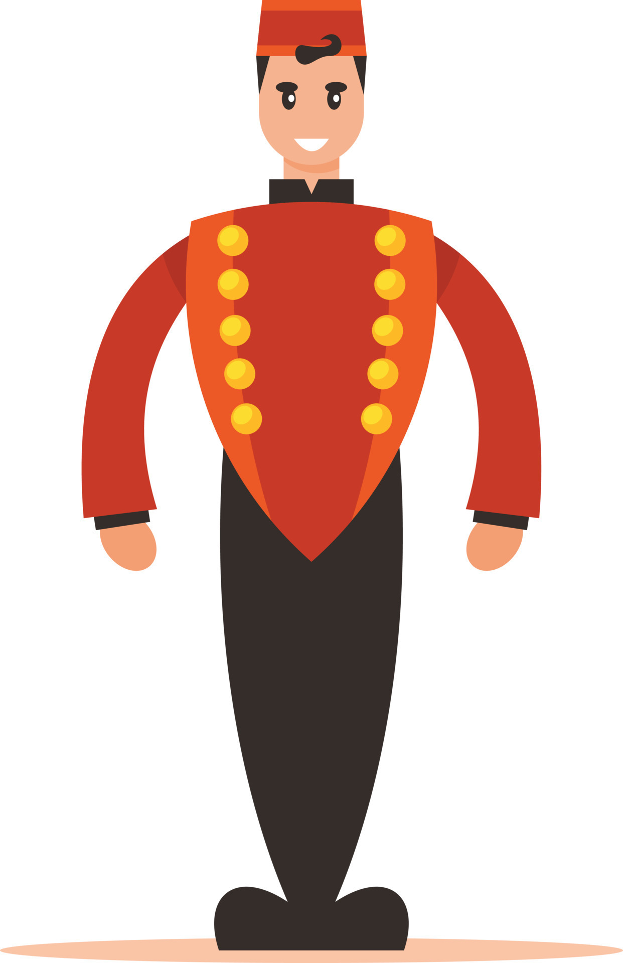 Image Of A Bellhop 22968275 Vector Art at Vecteezy
