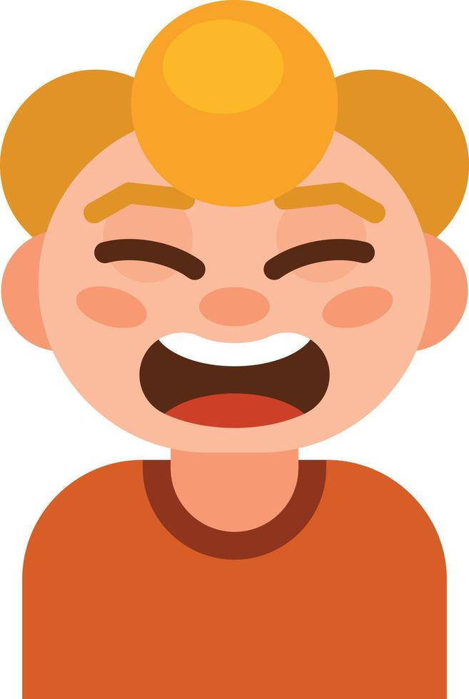 Illustration Of A Crying Boy vector