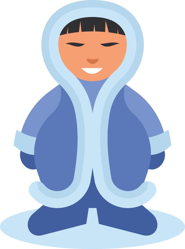 Image Of An Eskimo Man vector