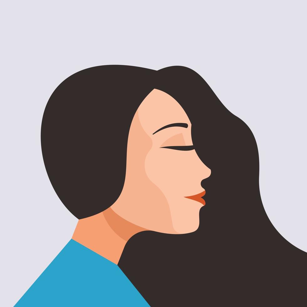 Image Of A Beautiful Woman vector