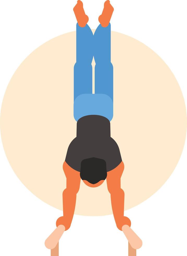Image Of A Gymnast vector
