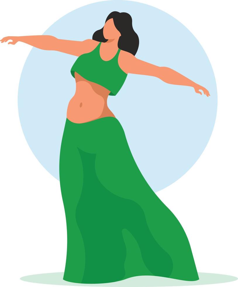 Image Of A Belly Dancer vector