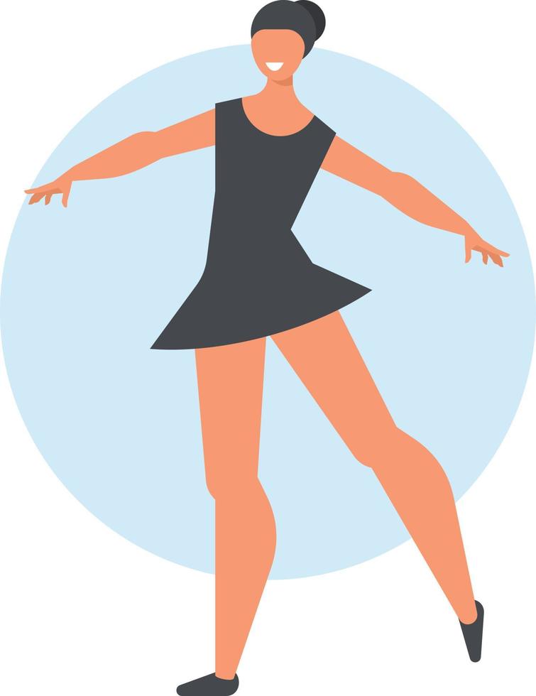 Image Of A Young Female Dancer vector