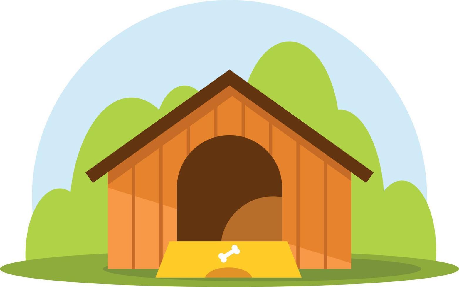 Image Of A Dog House vector