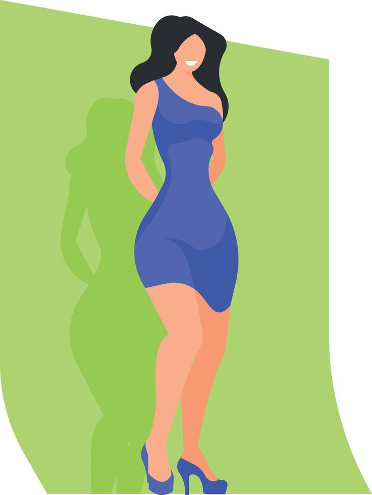 Image Of A Female Fashion Model vector