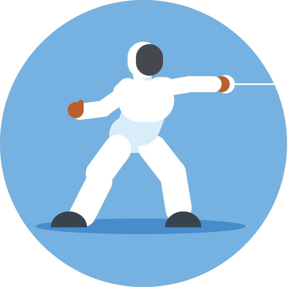 Image Of A Fencer vector