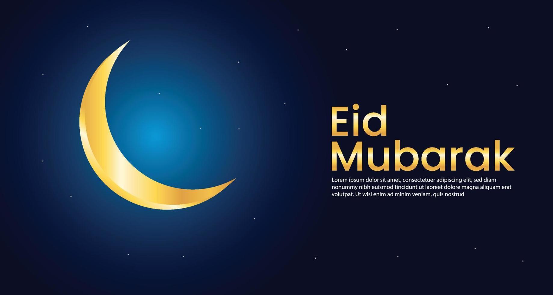 Eid Mubarak Background Design Template vector