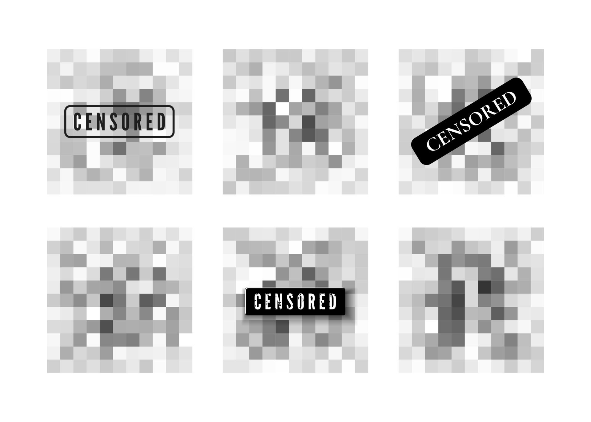 Censored data. Transparent pixels blure area. Decrease sharpness in ...
