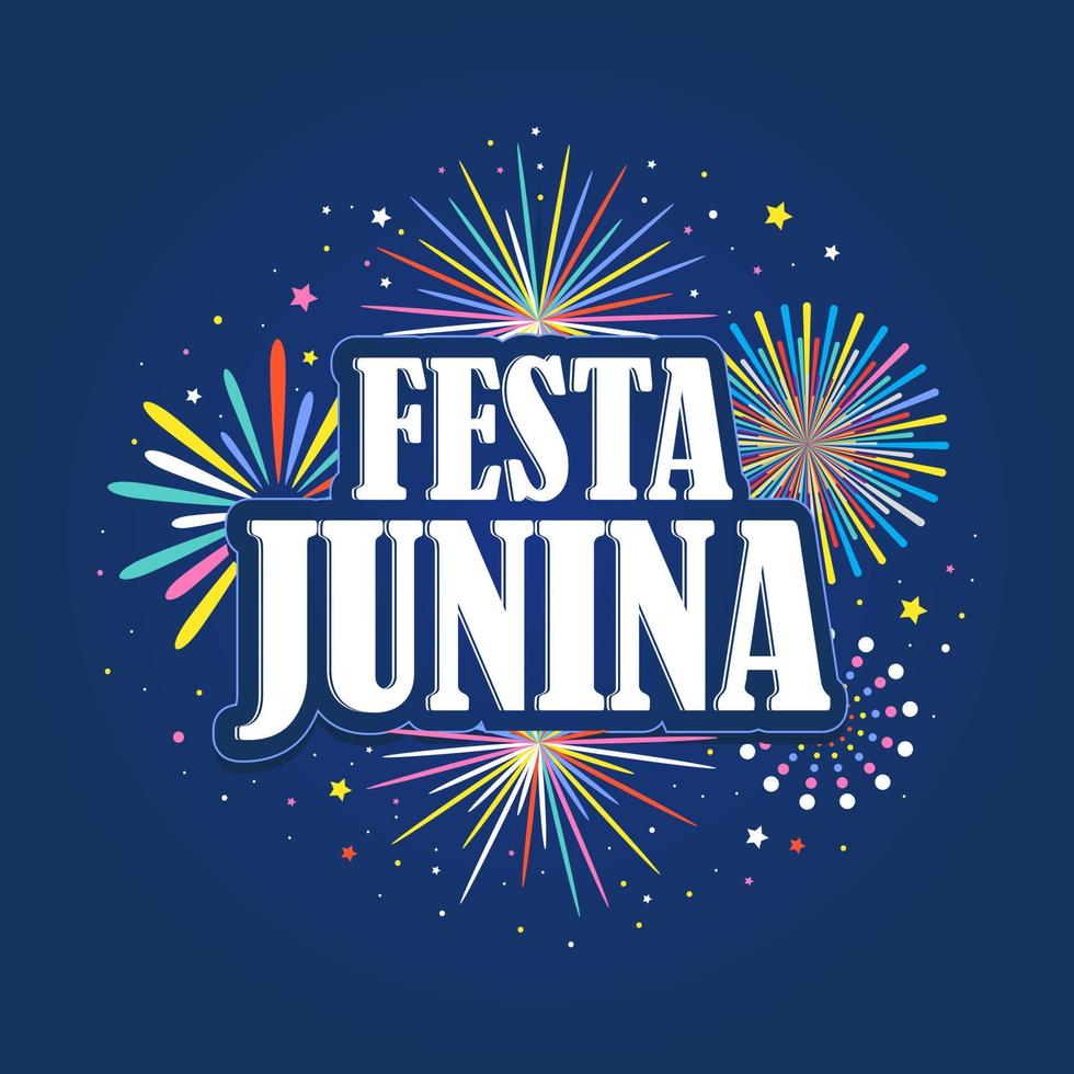 Festa junina background. Celebration for party festival Free Vector illustration colorful design
