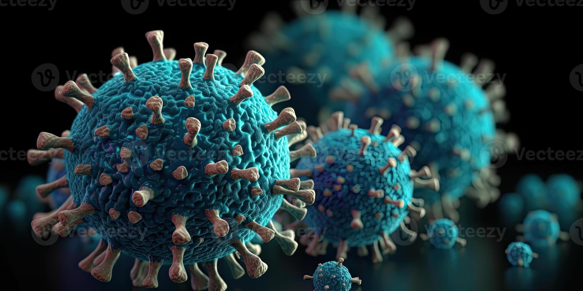 coronavirus, virus, influenza illustration by photo
