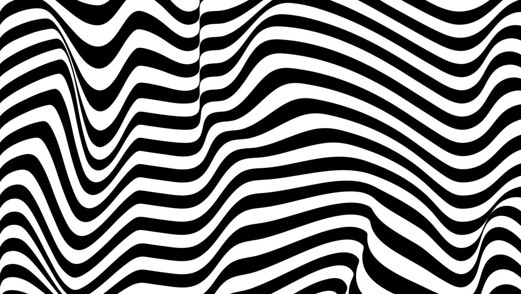 Abstract lines. 3d graphic effect. Stripe vector background. Black ribbons on white backdrop.