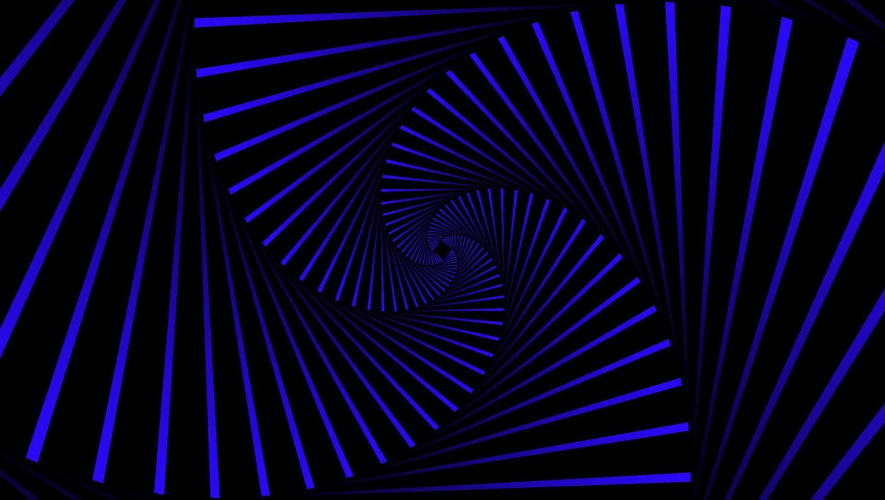 Abstract lines. 3d graphic effect. Swirly Line vector. Blue line on black backdrop. vector