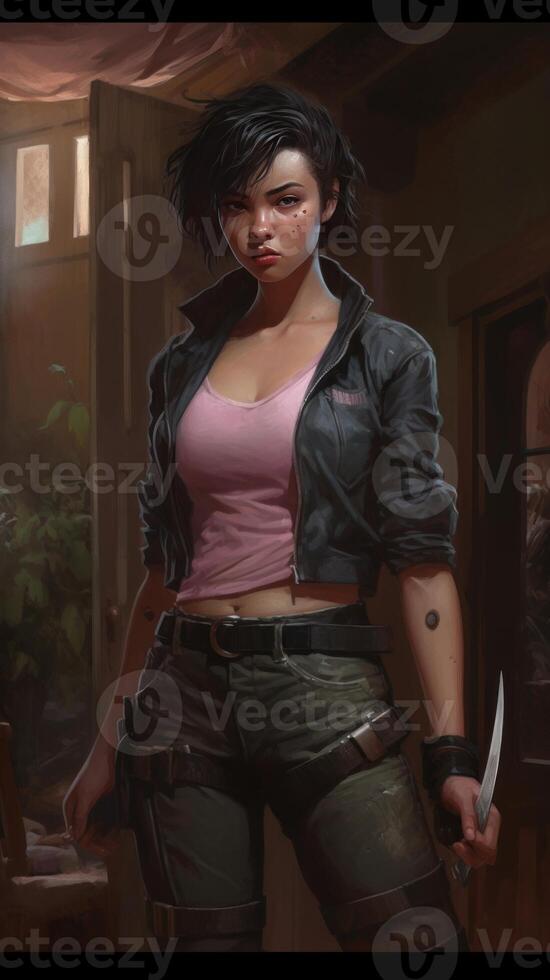 A full body shot of a young girl 22969552 Stock Photo at Vecteezy