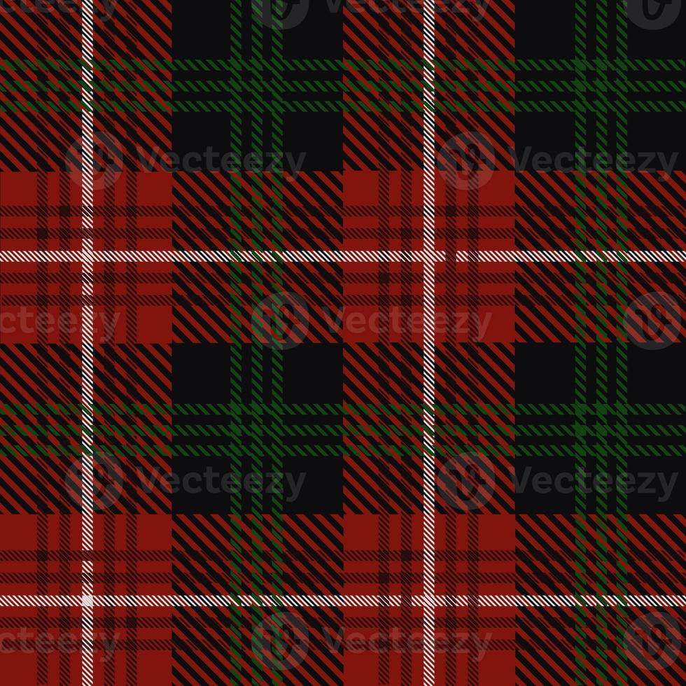 Tartan seamless pattern, black and red can be used in the design of fashion clothes, bedding, curtains, tablecloths. photo