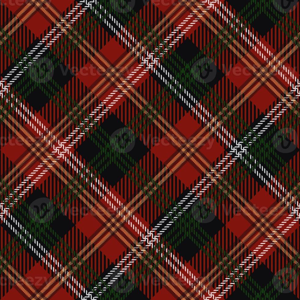 Tartan seamless pattern, black and red can be used in the design of fashion clothes, bedding, curtains, tablecloths. photo