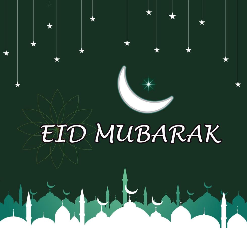 bandera de eid mubarak vector