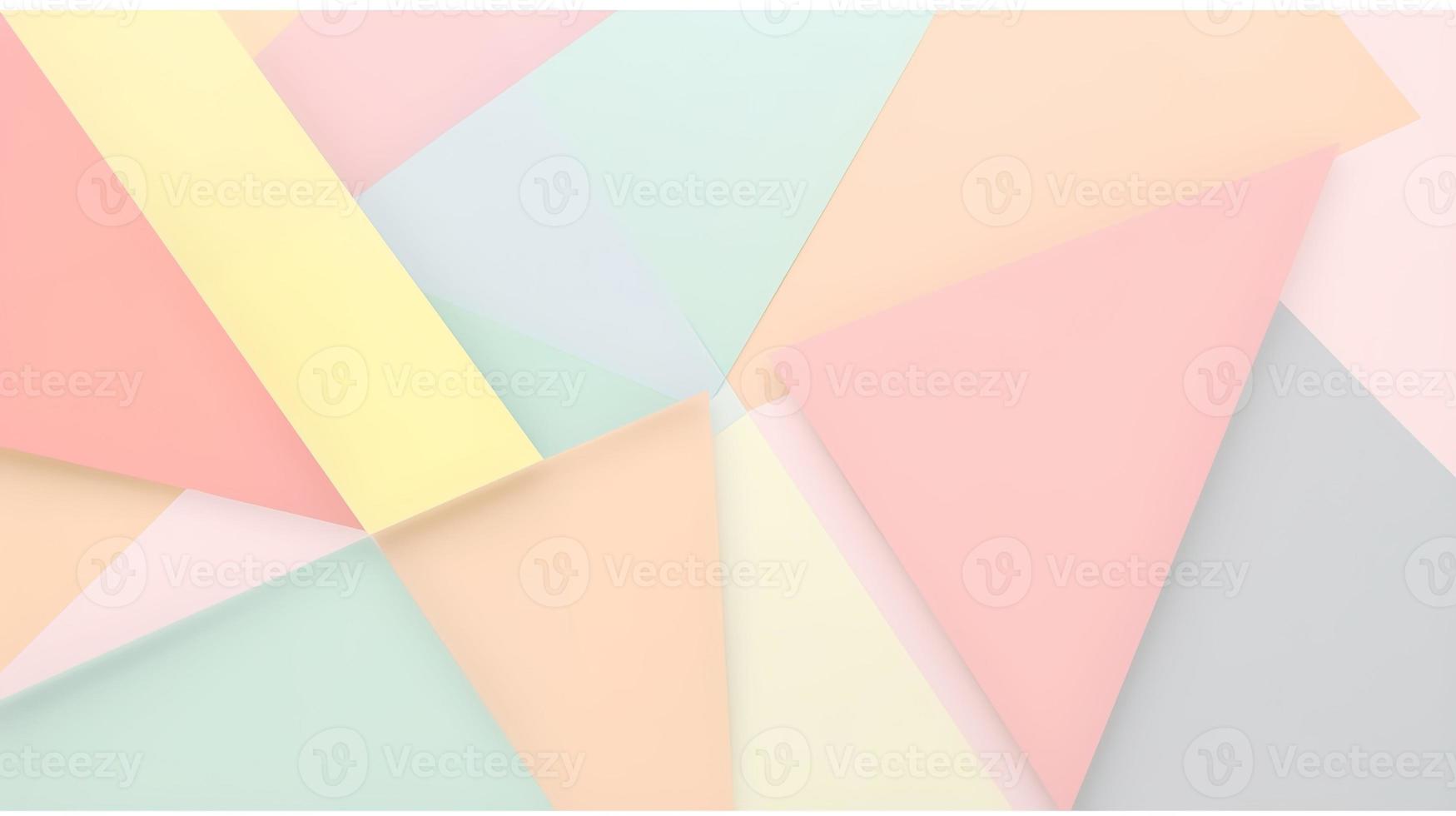 abstract paper background in pastel colors, geometric paper design, vector illustration photo