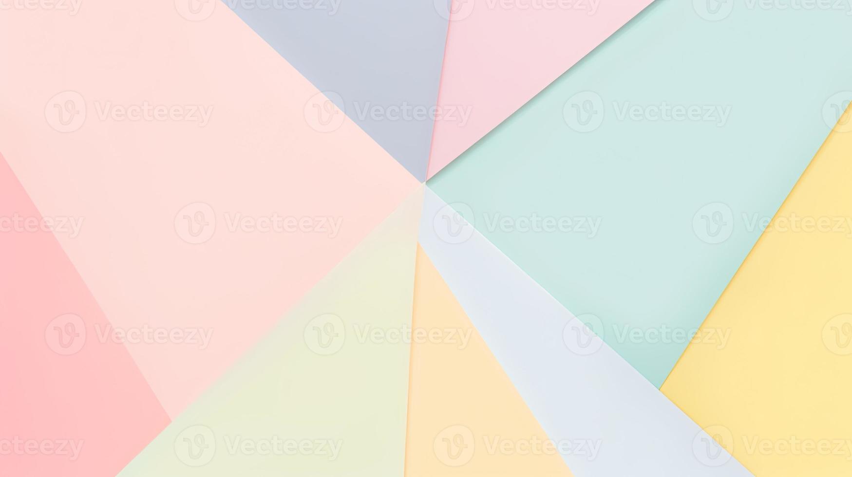 abstract paper background in pastel colors, geometric paper design, vector illustration photo