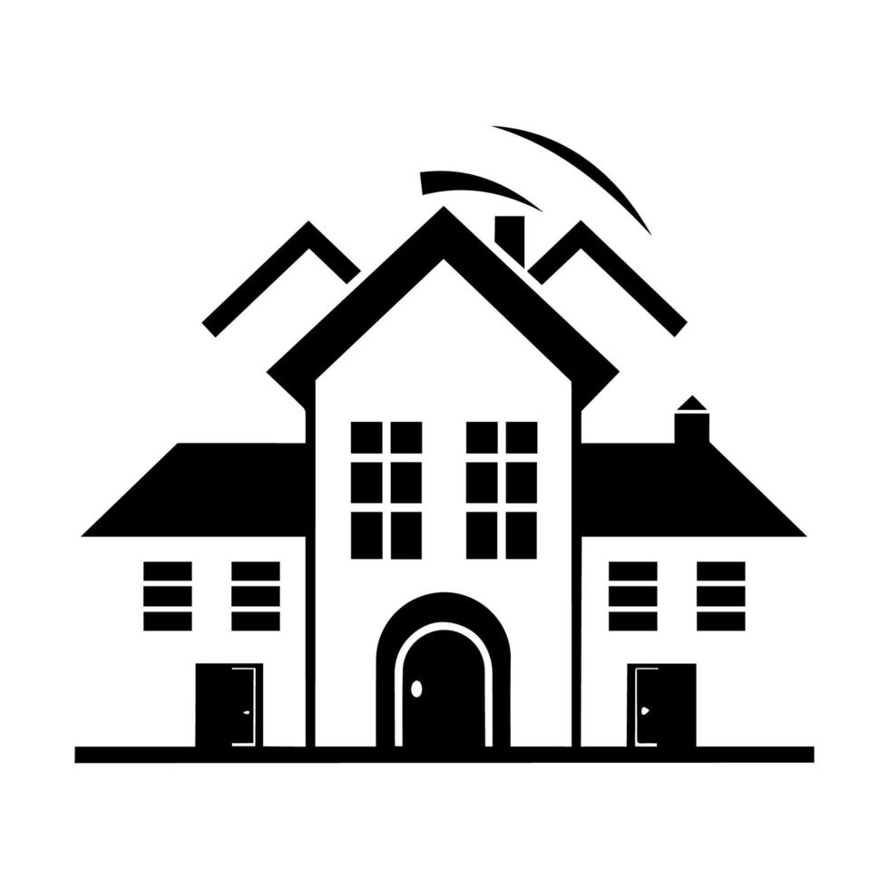 Real Estate House Icon. Vector Illustration EPS10