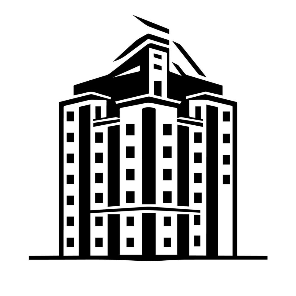 Real Estate House Icon. Vector Illustration EPS10