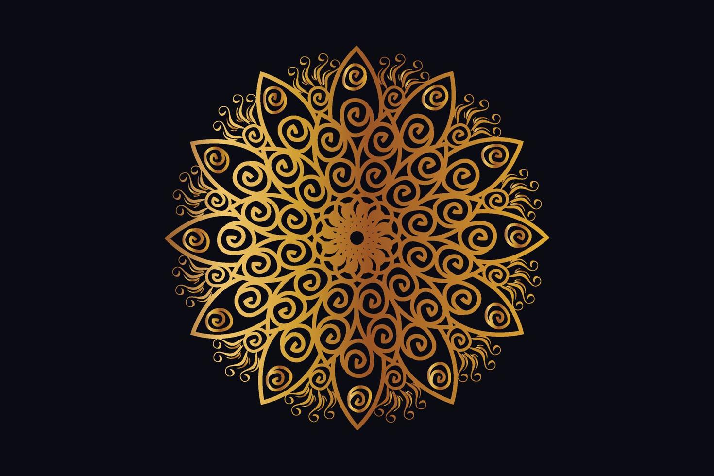 lujo dorado arabesco estilo mandala modelo antecedentes. mandala modelo para página decoración tarjetas, libros, tela, textiles, y fondo de pantalla. islámico antecedentes diseño. vector