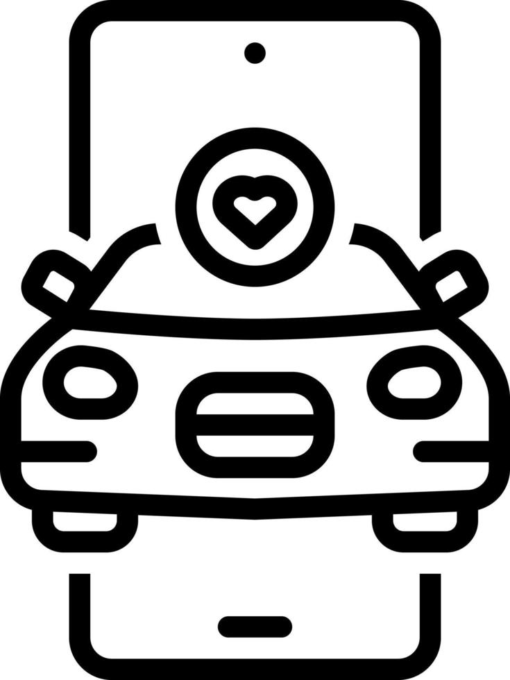 line icon for favourite vector
