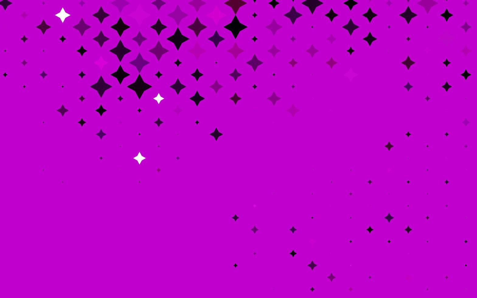 Light Purple vector template with sky stars.