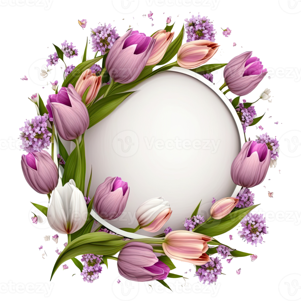 Natural Floral Empty Frame. png