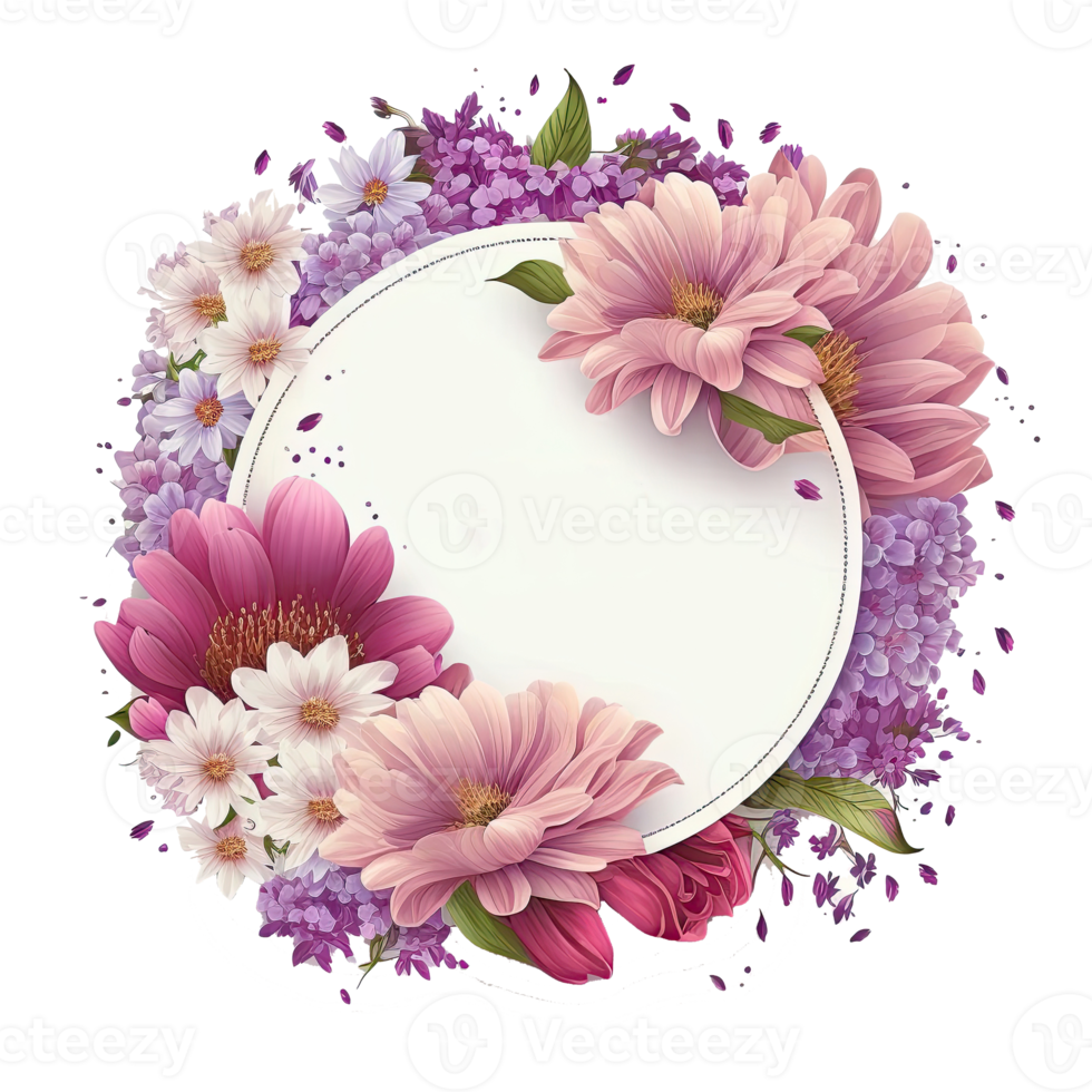 Natural Floral Empty Frame. png