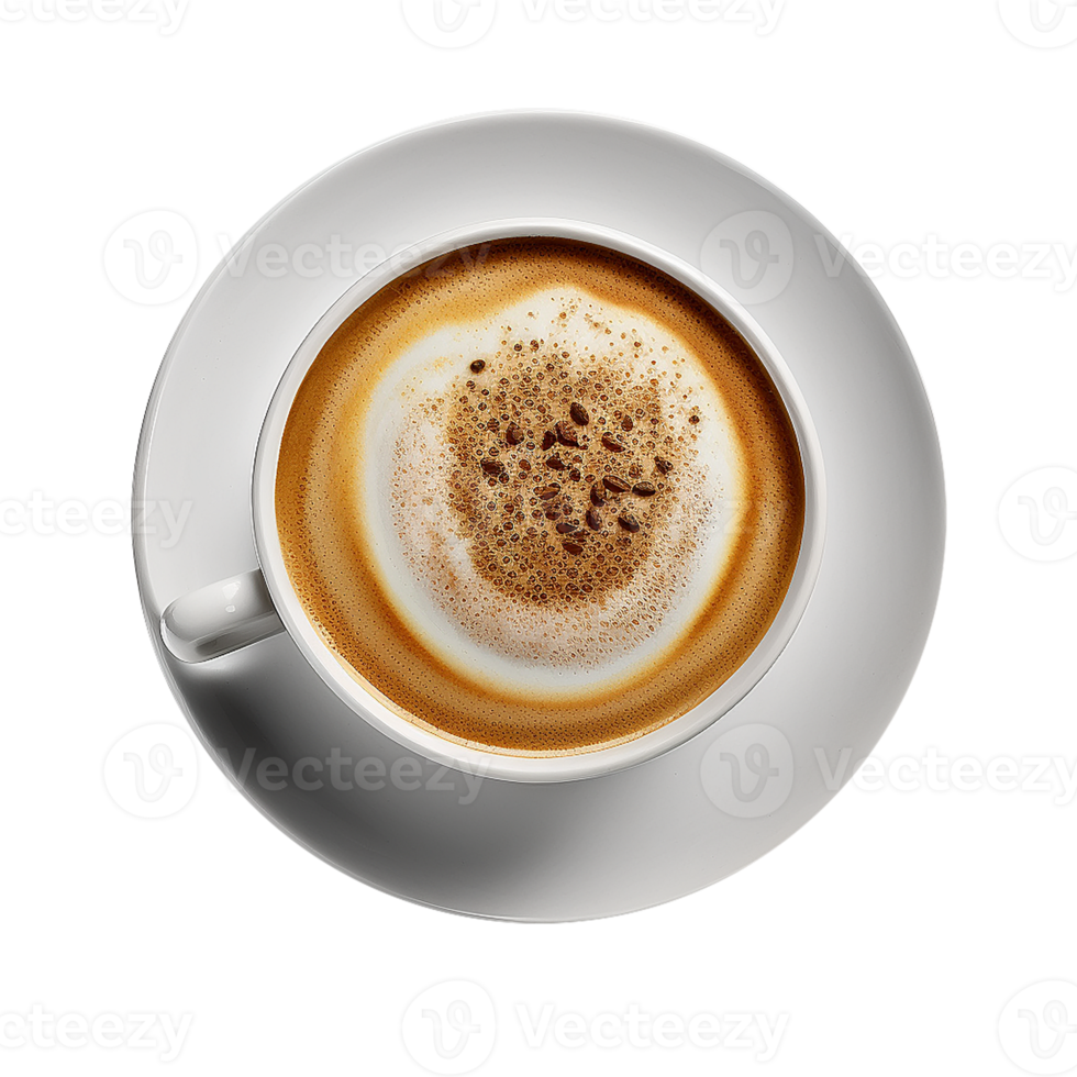 Cup of cappuccino coffee png