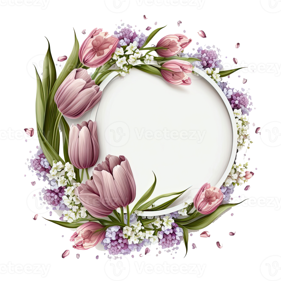 Natural Floral Empty Frame. png