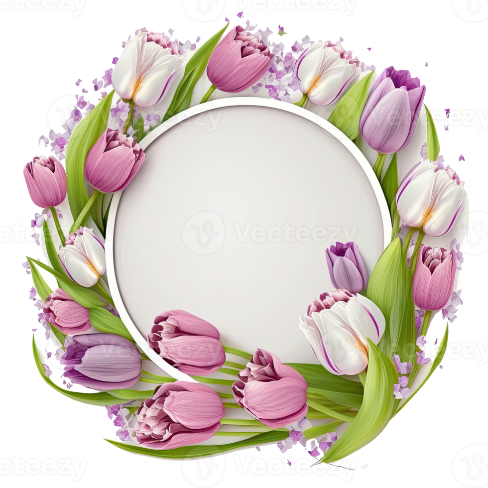 Natural Floral Empty Frame. png