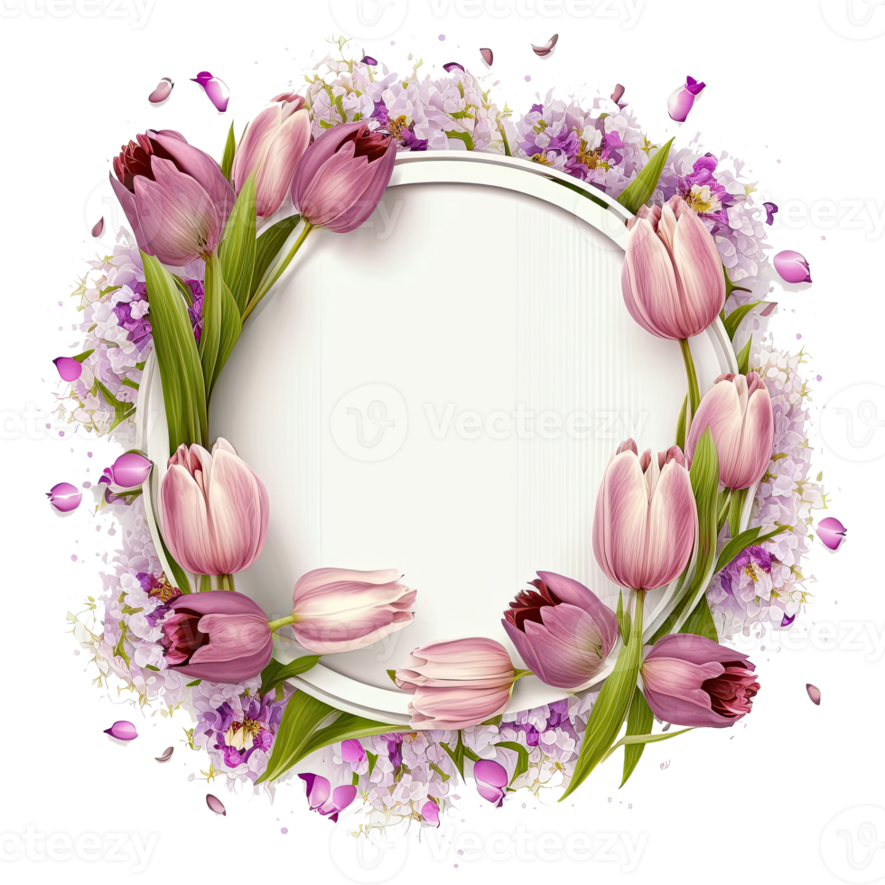 Natural Floral Empty Frame. png