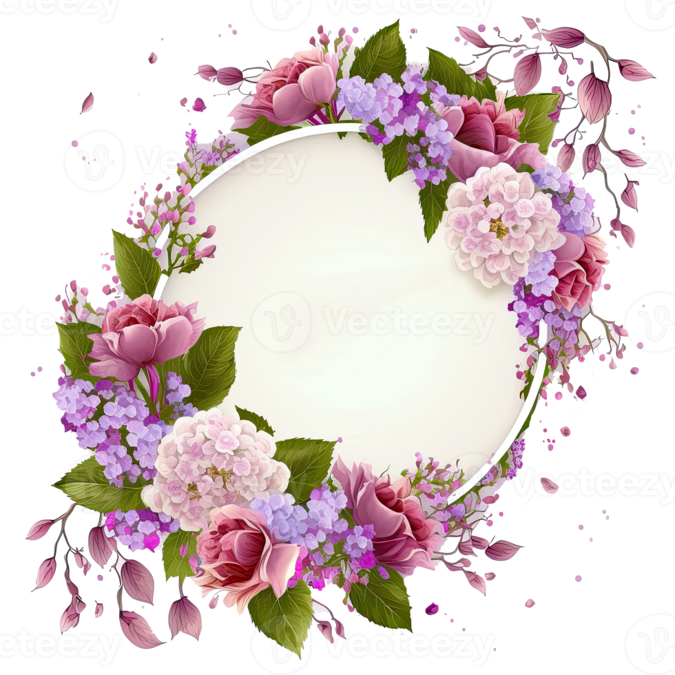 Natural Floral Empty Frame. png