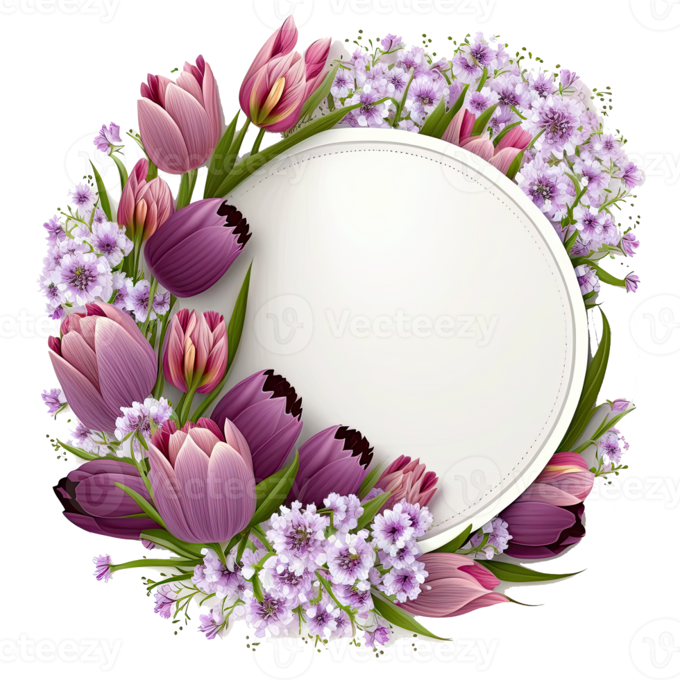 Natural Floral Empty Frame. png