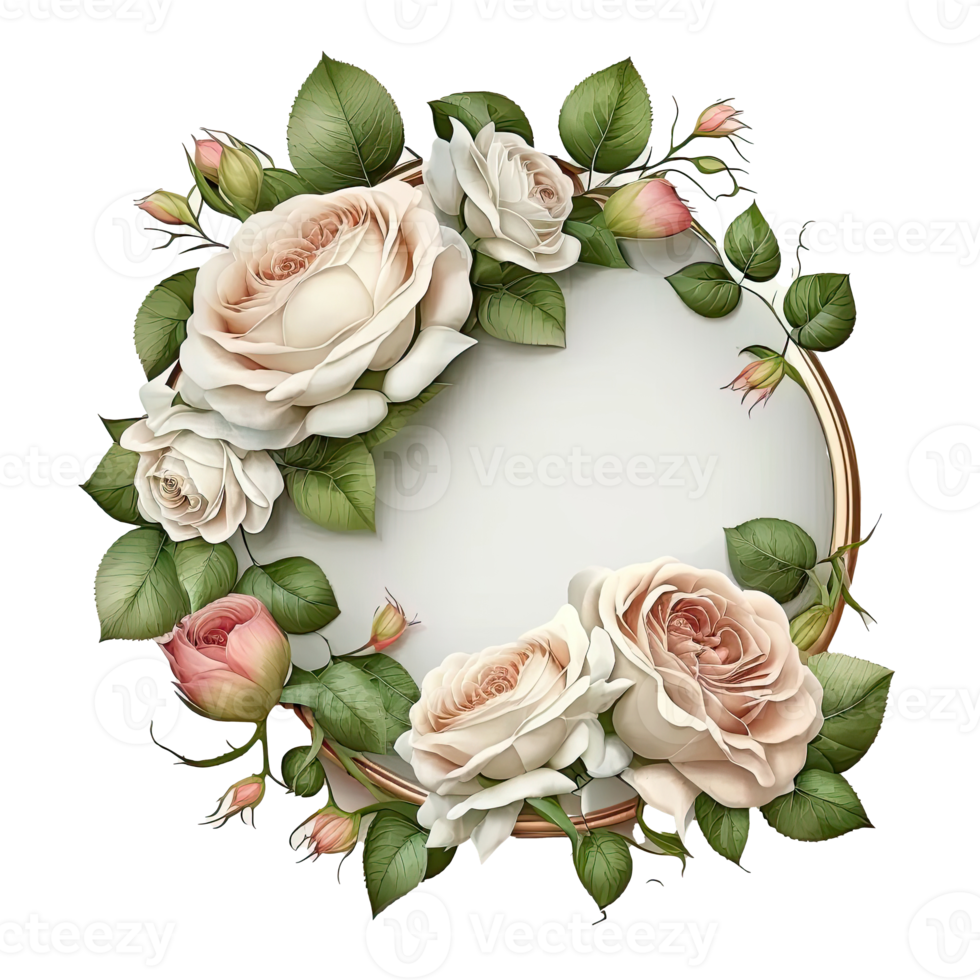 Natural Floral Empty Frame. png
