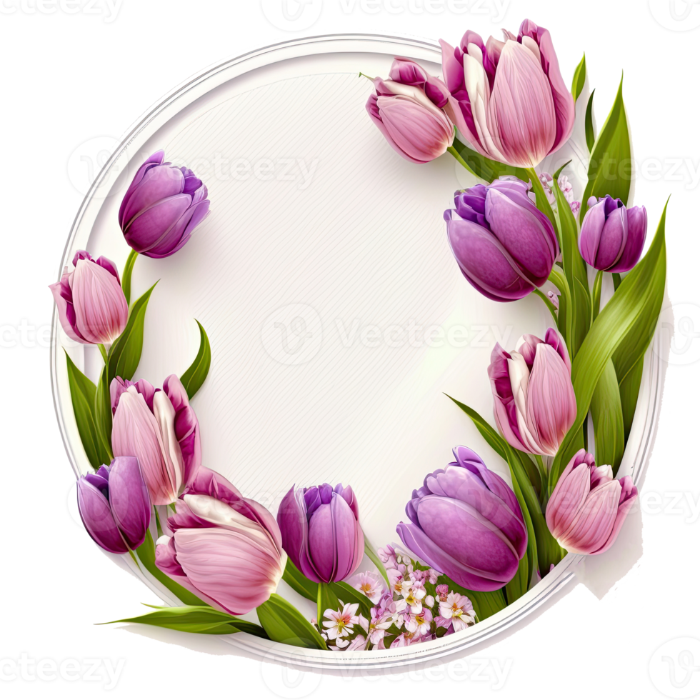 Natural Floral Empty Frame. png