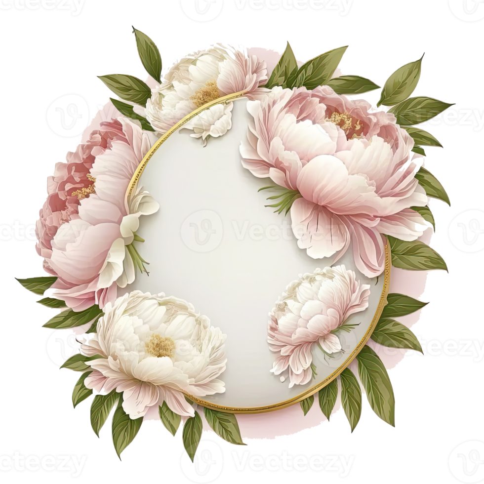 Natural Floral Empty Frame. png