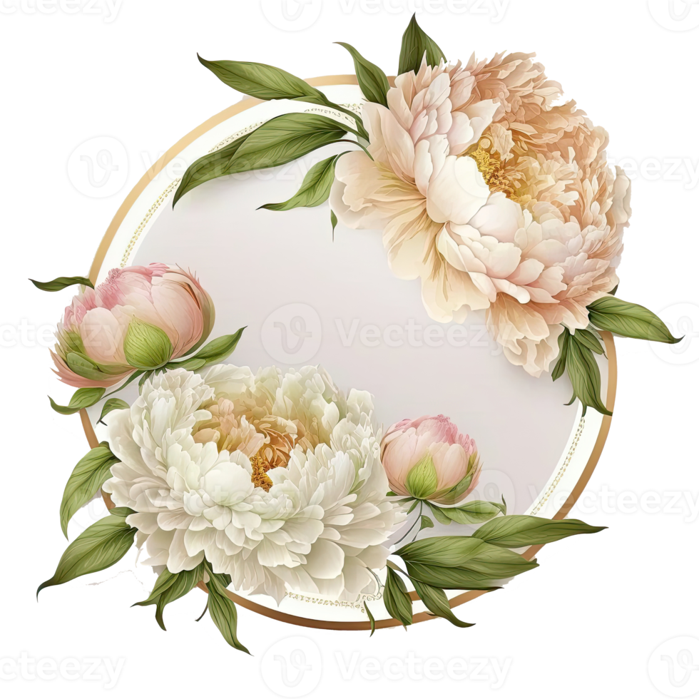 Natural Floral Empty Frame. png