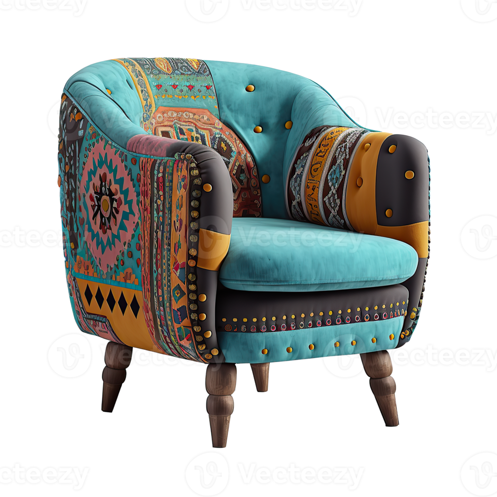 colored Armchair Isolated png