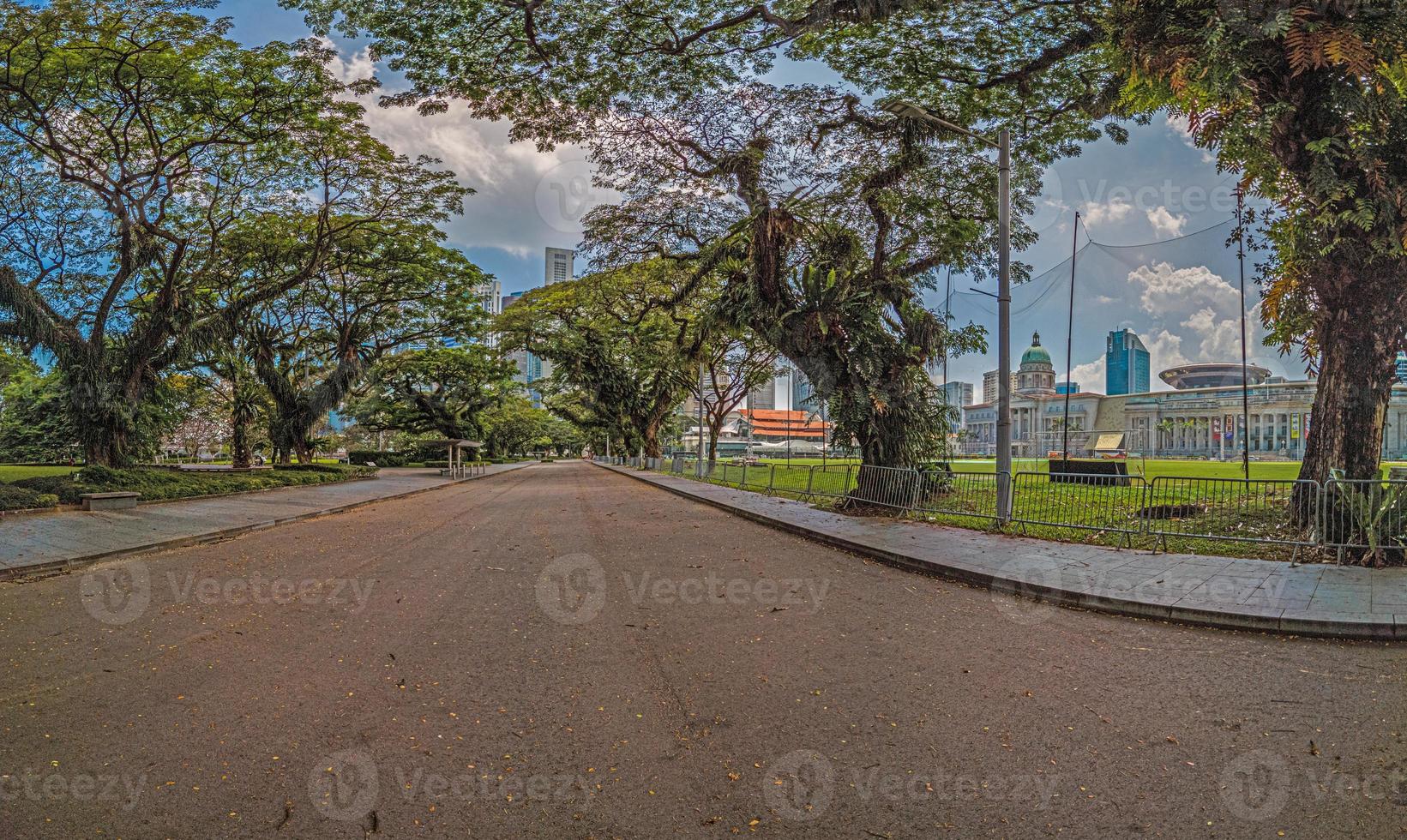 完璧主義 avenue deserted along image Panoramic in 22972972 Singapore 絵画