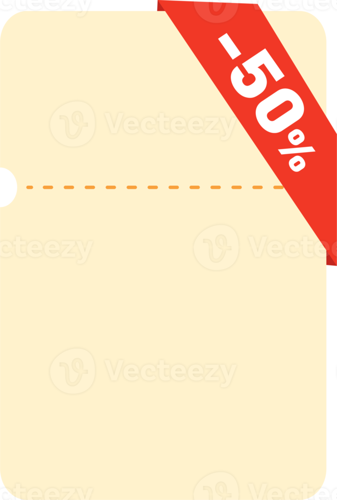 Discount tickets.Sale marketing promotion design mockups with barcode png