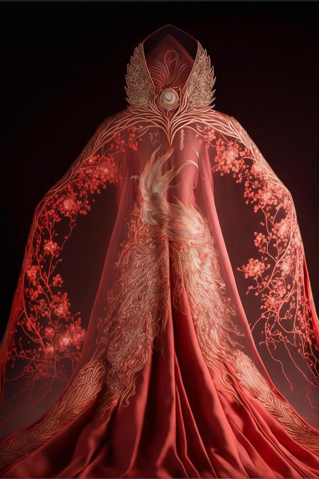 close up of a dress on a mannequin. . photo