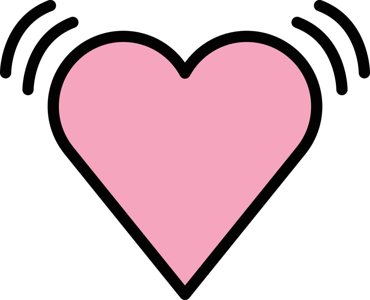 beating heart Illustration Vector