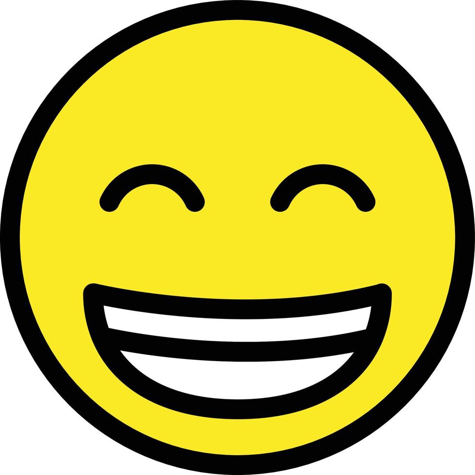 beaming face with smiling eyes Illustration Vector