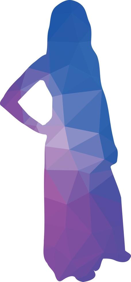 Vector Image Of A Silhouette Of A Female Person
