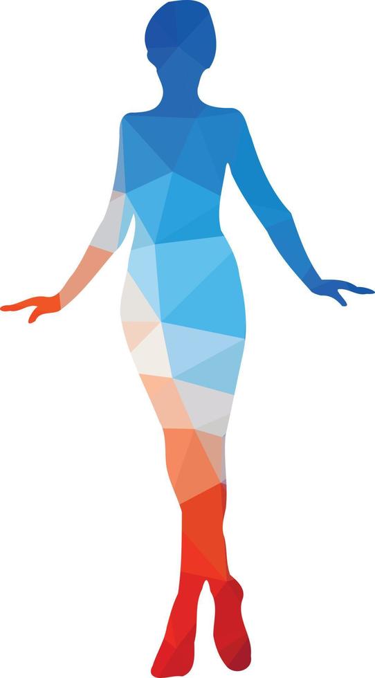 Vector Image Of A Colored Silhouette 