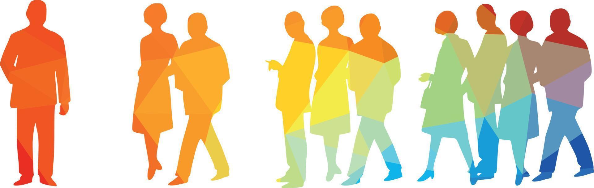 Group Of People, Vector Image