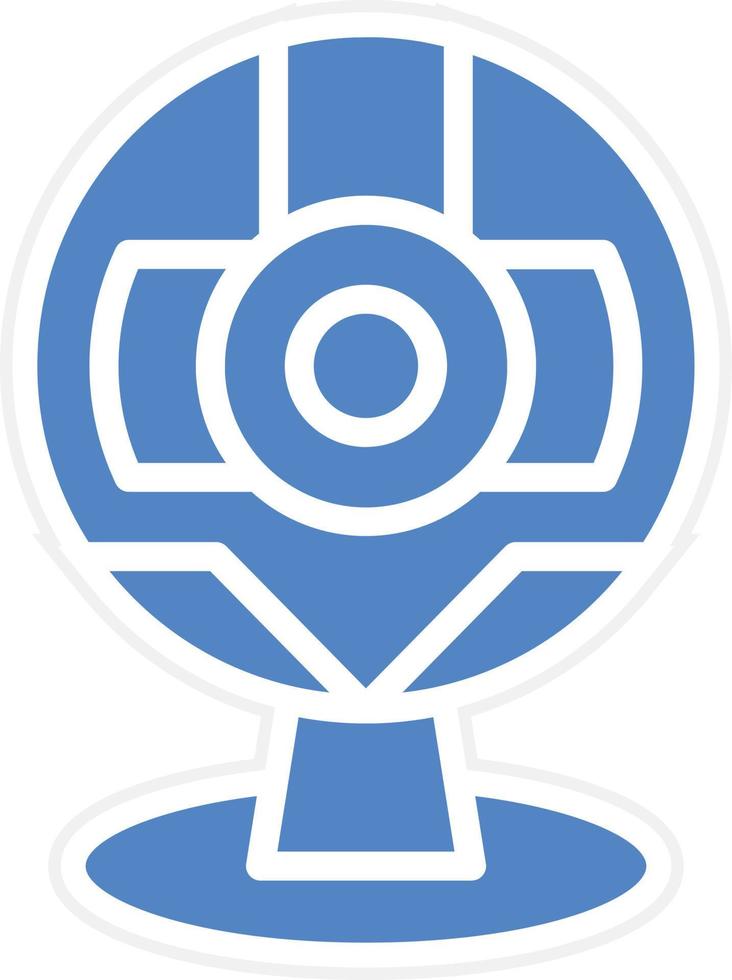 Round Webcam Vector Icon Design