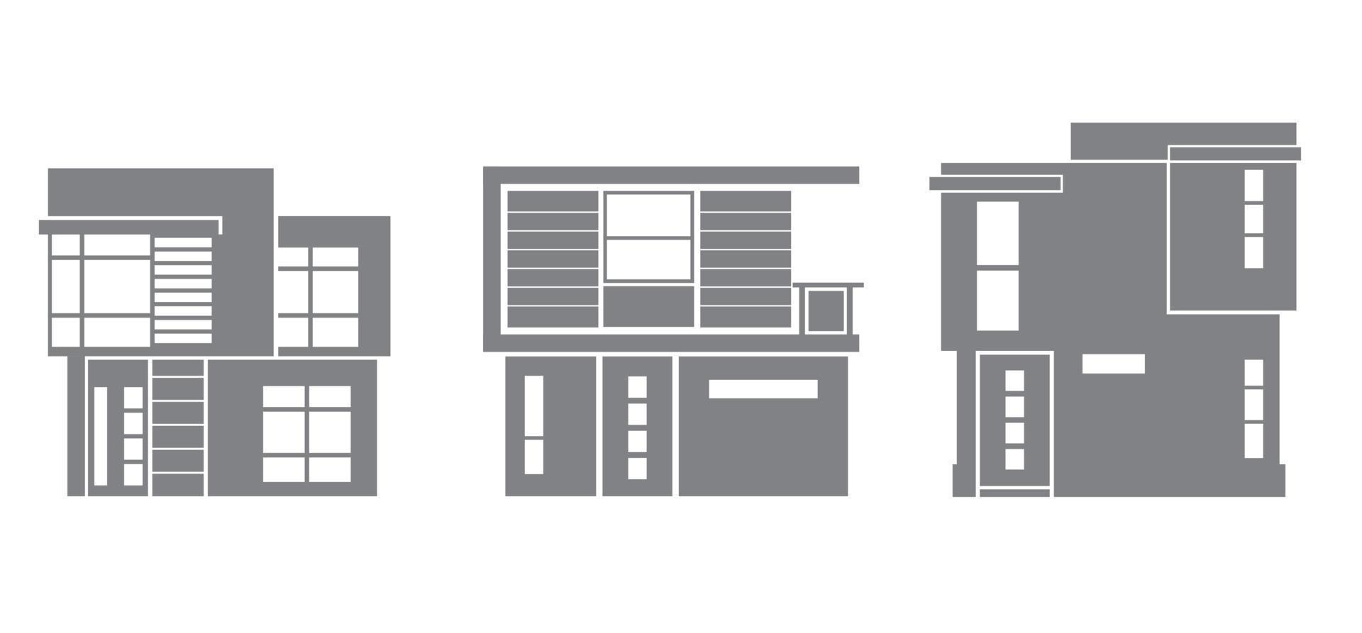 houses home modern icon vector